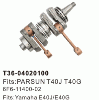 2 STROKE - Crankshaft - T40J,T40G - 6F6-11400-02- - YAMAHA E40J/E40G- T36-04020100 - Parsun